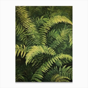 Giant Chain Fern Painting 4 Canvas Print