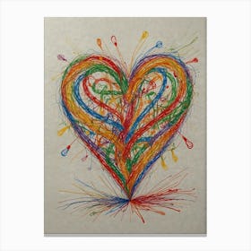 Heart Of Love 54 Canvas Print
