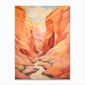 Canyon Abstract Minimalist 11 Canvas Print