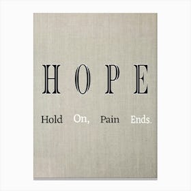 H.O.P.E. Canvas Print