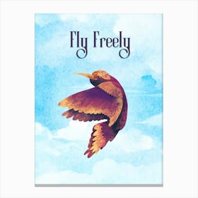Fly Freey Canvas Print
