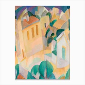 Mallorca, Terreno (1914) Vintage Illustration By Leo Gestel Canvas Print