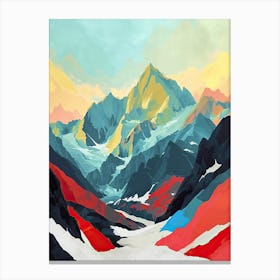 Abstract Mountain 69 Canvas Print