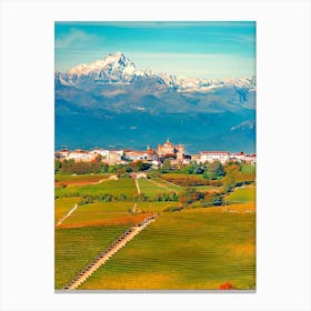 Langhe, Piedmont, Italy Canvas Print