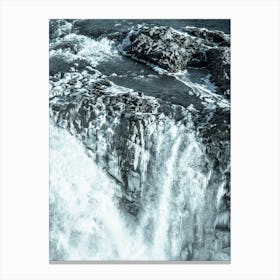 Waterfall In Iceland 4 Canvas Print
