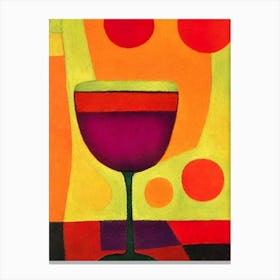 Belladonna Paul Klee Inspired Abstract Cocktail Poster Canvas Print