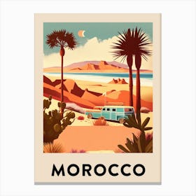 Morocco 3 Vintage Travel Poster Canvas Print