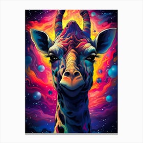 Psychedelic Giraffe Canvas Print