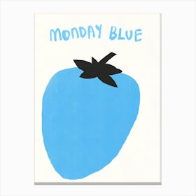 Monday Blue Canvas Print