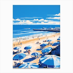 A Picture Of Broadstairs Beach Kent 1 Canvas Print