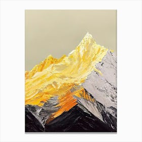 Yellow Mountains Canvas Print