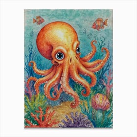 Octopus 66 Canvas Print