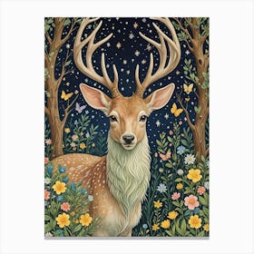 Midnight Deer Canvas Print