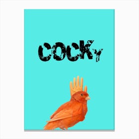 Cocky Bird Canvas Print