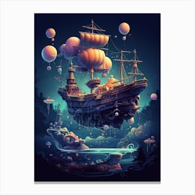 Ship In The Sky 1 Canvas Print