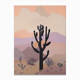Chihuahuan Desert   North America (Mexico And United States), Contemporary Abstract Illustration 4 Canvas Print