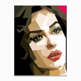 Monica Bellucci Beauty Hollywood Actress Canvas Print