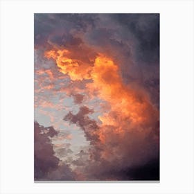 Evening Clouds Canvas Print