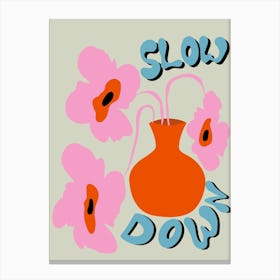 Slow Down Canvas Print