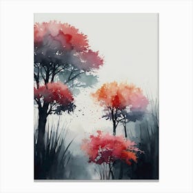 Trees In Autumn Canvas Print