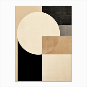 Monochrome Trier Geometric Serenade Canvas Print
