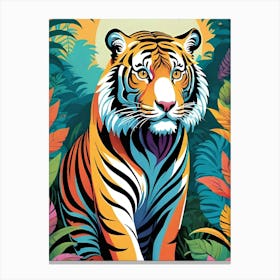 Tiger In The Jungle 2 Canvas Print