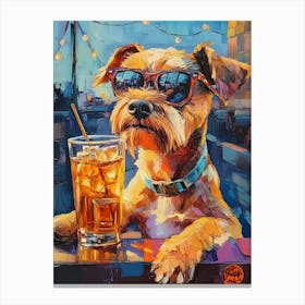 Sophisticated Terrier 2 Canvas Print