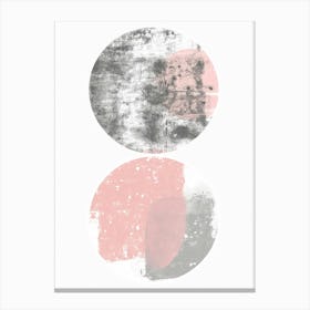 Pink And Grey 1 Canvas Print