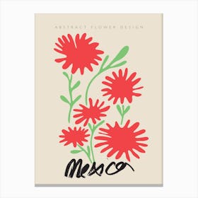 Mexico Matisse Flower Canvas Print