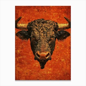 Bull Head Canvas Art Canvas Print