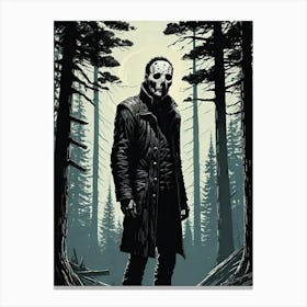 Horror in the Woods Canvas Print