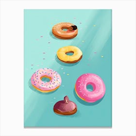 Donut Pool Float 5 Canvas Print