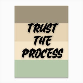 Trust the process. Motivational quote Canvas Print