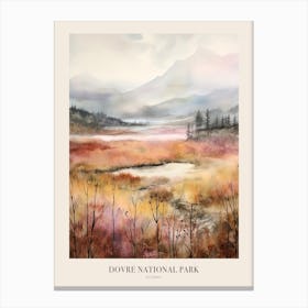 Autumn Forest Landscape Dovre National Park Norway 2 Poster Canvas Print