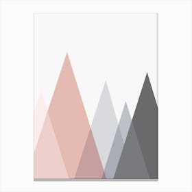 Minimalist mountains 1 1 Canvas Print