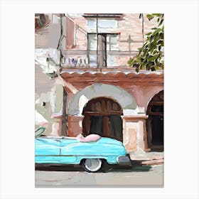 Classic Car In Cuba Canvas Print