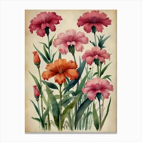 Watercolor Flowers Canvas Print