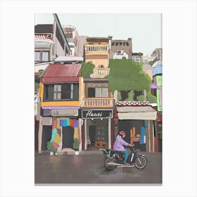Hanoi Street Canvas Print
