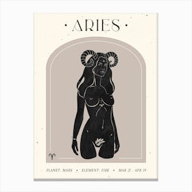 Aries Celestial Canvas Print