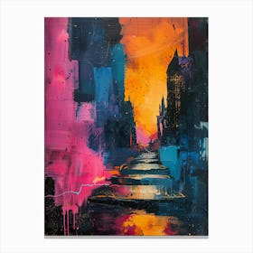 Sunset In The City 3 Canvas Print