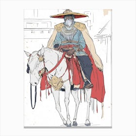 Chinese Warrior Canvas Print