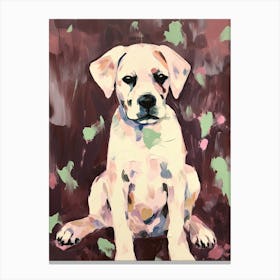 A Boxer Dog Painting, Impressionist 2 Canvas Print