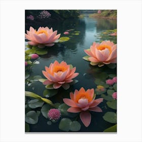 Water Lilies 1 Canvas Print