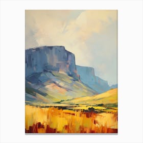 Table Mountain South Africa 1 Mountain Painting Canvas Print