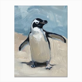 Adlie Penguin Volunteer Point Oil Painting 1 Canvas Print