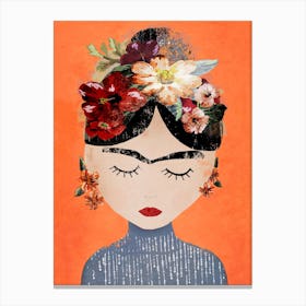 Frida Orange Canvas Print