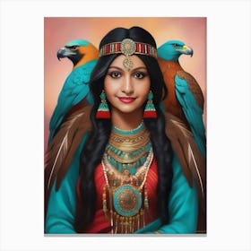 American Indian Woman 1 Canvas Print