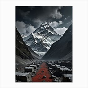 Blood Road Everest: Nature's Crown Jewel Canvas Print