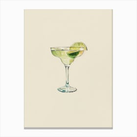 Minimalist Cocktail Margarita Canvas Print