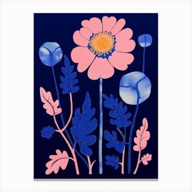 Blue Flower Illustration Everlasting Flower 4 Canvas Print